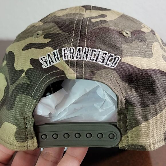 New Era MLB San Francisco Giants Armed Forces Day Camo Hat Cap Snapback 9Forty - Picture 6 of 12